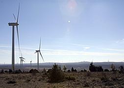 Parque eólico de Maranchón, en la provincia de Guadalajara. / Efe
