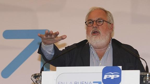 Miguel Arias Cañete, en un mitin. 