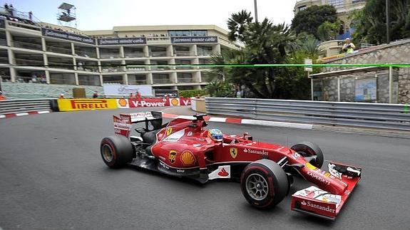 Alonso, en los libres de Mónaco.