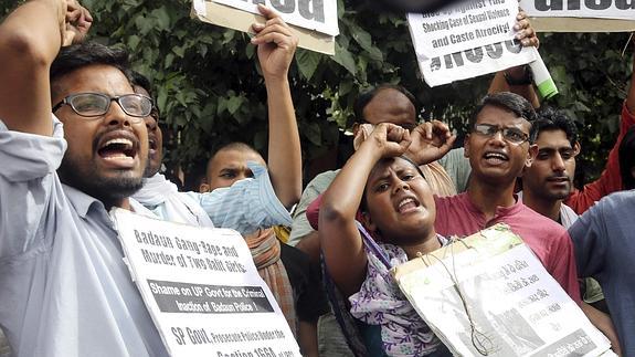 Protestas tras la tragedia.
