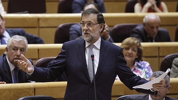 Mariano Rajoy, en el Senado.