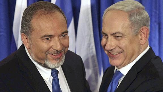 Lieberman y Netanyahu. 
