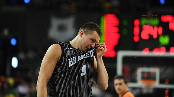 Dairis Bertans, durante un partido. 