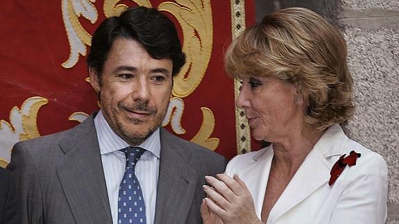 Ignacio González y Esperanza Aguirre.