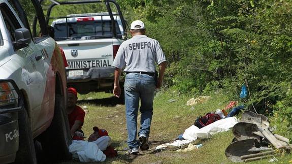 Trabajos en la zona de las fosas 