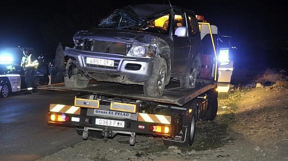 Imagen de uno de los accidentes del fin de semana 