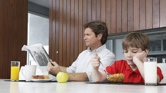 Desayuno en familia. 