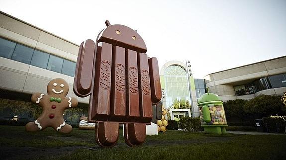 El robot de Android frente a las oficinas de Google en Mountain View, California. 