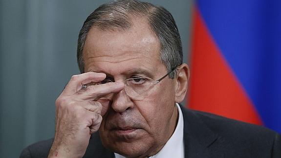 El ministro de Asuntos Exteriores ruso, Serguéi Lavrov. 