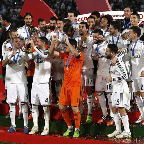 El Real Madrid celebra la victoria.