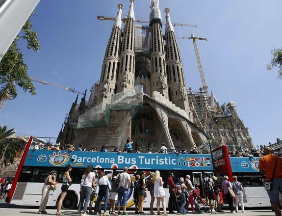 Imagen de la Sagrada Familia de Barcelona. 