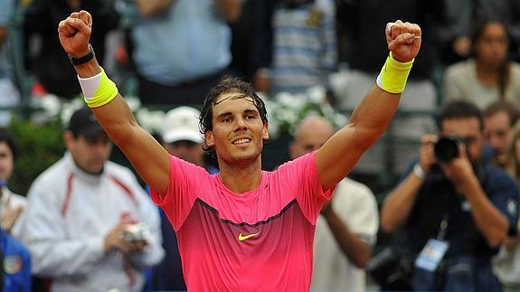 Nadal celebra su último triunfo en Buenos Aires. 