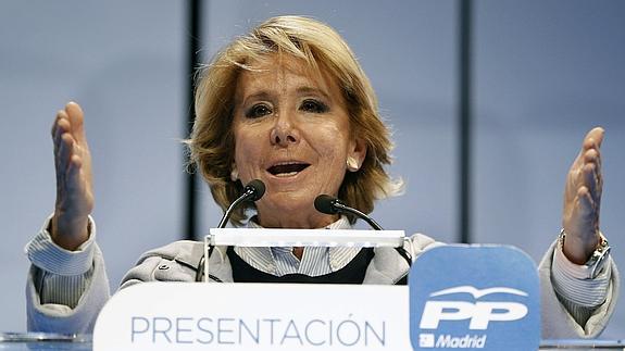 Esperanza Aguirre. 