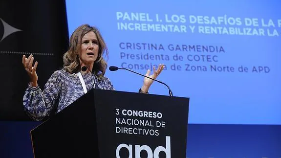 La exministra Cristina Garmendia. 