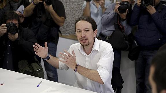 El líder de Podemos, Pablo Iglesias.