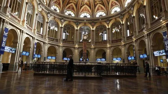 Vista general de la Bolsa de Madrid.