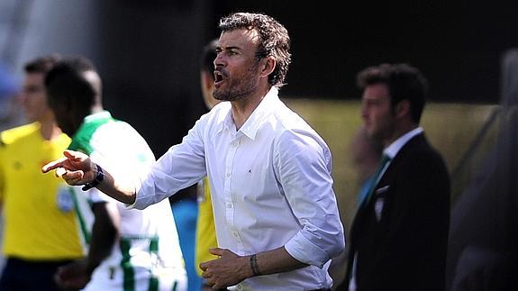 Luis Enrique, en El Arcángel. 