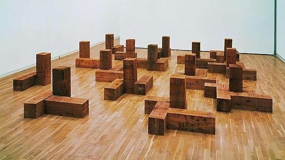 'Uncarved Blocks', de Carl Andre.