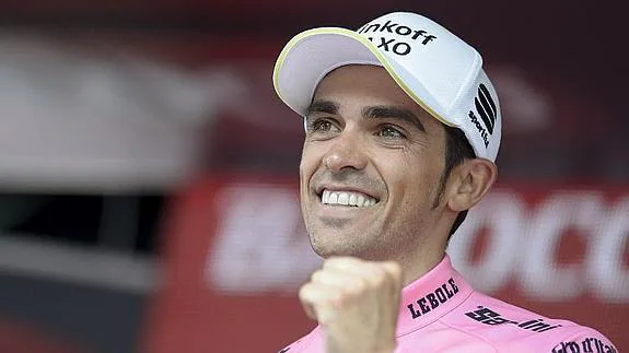 Alberto Contador, en el Giro. 