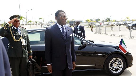 El presidente de Guinea Ecuatorial, Teodoro Obiang.