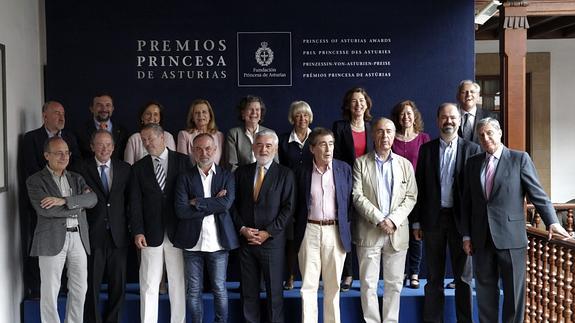 El jurado del Premio Princesa de Asturias de las Letras.
