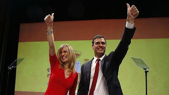 Pedro Sánchez y su esposa, Begoña Gómez.