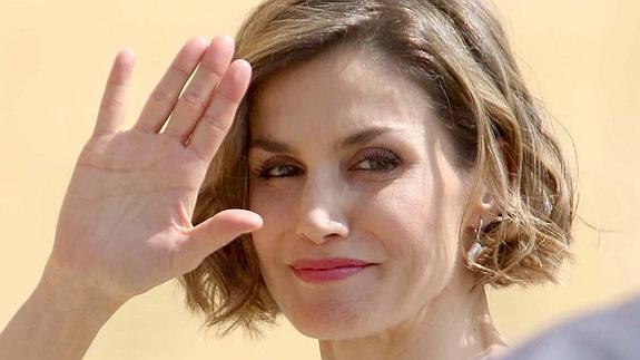 La reina Letizia en su visita al pabellón de España en la Expo de Milán, Italia.