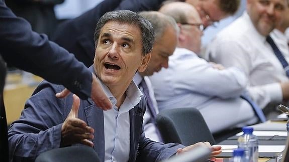 El Ministro griego de Finanzas, Euclides Tsakalotos.