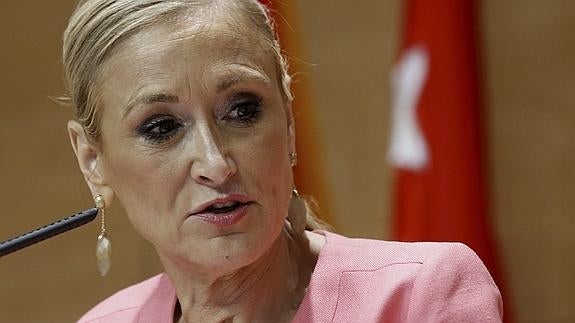 La presidenta de la Comunidad de Madrid, Cristina Cifuentes.