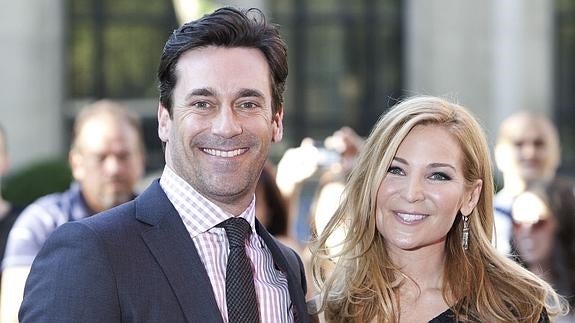 Jon Hamm y Jennifer Westfeldt, en una imagen de archivo. 