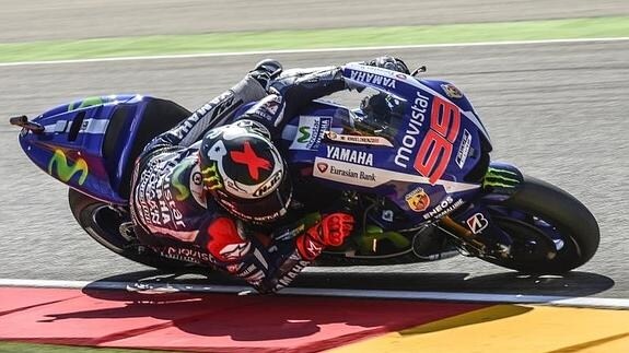 Jorge Lorenzo, en el GP de Aragón. 