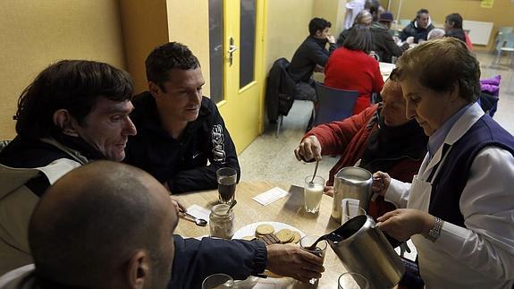 El comedor de Caritas de Burgos. 