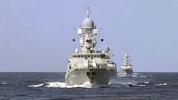Un buque del Ejército ruso.