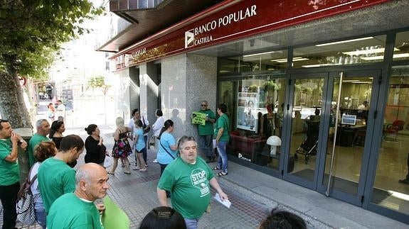 Miembros de la Plataforma de Afectados por la Hipoteca (PAH).