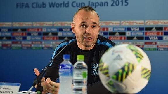 Andrés Inieta, durante la rueda de prensa. 