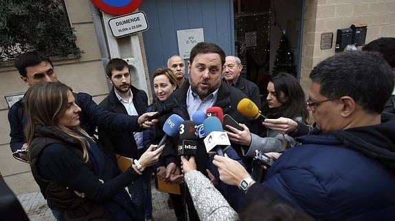 El presidente de ERC, Oriol Junqueras. 