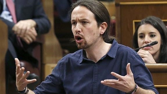 Pablo Iglesias, en el Congreso. 