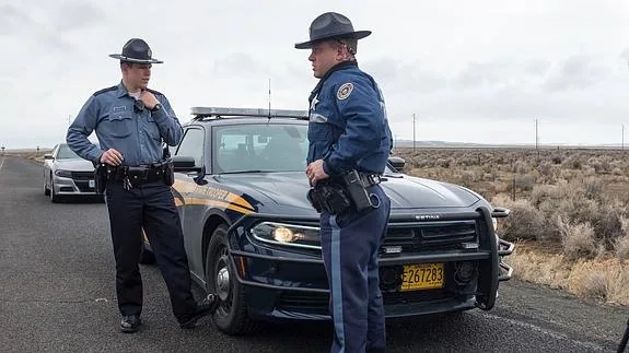 Agentes de la policía estatal de Oregón. 