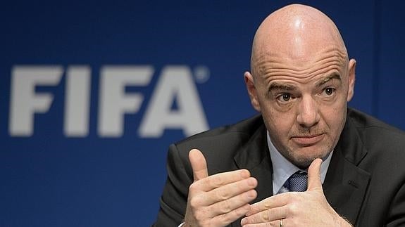 Gianni Infantino, en un acto de la FIFA. 