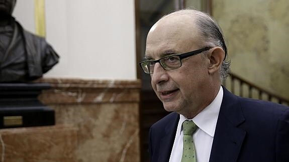 El ministro de Hacienda en funciones, Cristóbal Montoro.