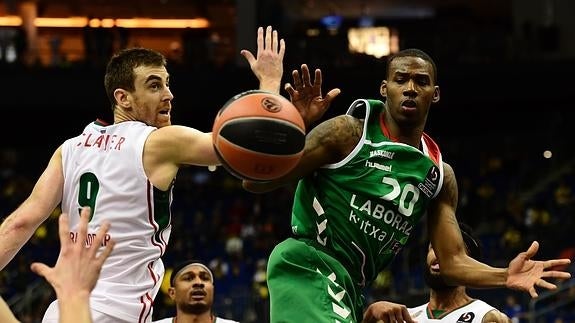 Darius Adams, durante la final de consolación. 