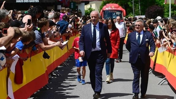 Del Bosque encabeza la delegación española en Austria. 