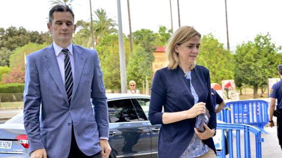 La infanta Cristina e Iñaki Urdangarin. 