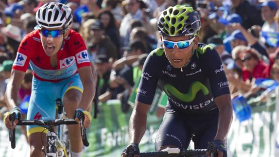 Nairo Quintana, durante una etapa de la Vuelta a España. 