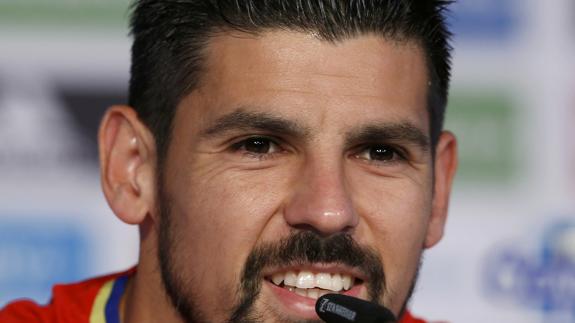 Nolito, durante una rueda de prensa en la Eurocopa. 