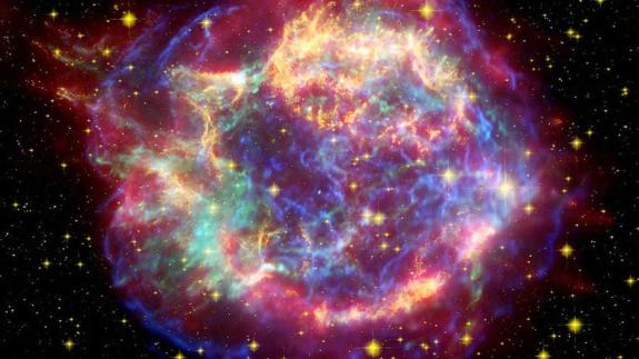 Una explosión producida por una supernova. 