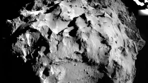 El cometa de la misión Rosetta.