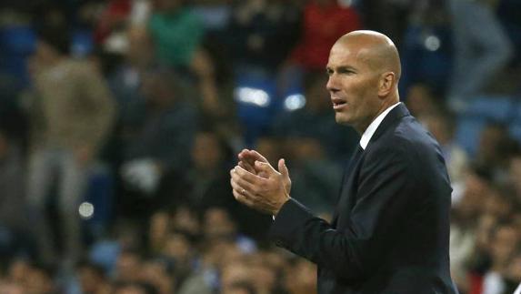 Zinedine Zidane, en el duelo ante el Legia. 