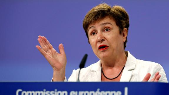 Kristalina Georgieva, vicepresidenta de la Comisión Europea (CE) para Presupuesto.