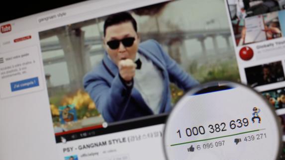 El vídeo de 'Gangnam Style' es uno de los más visto en YouTube.